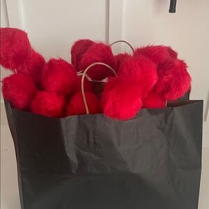 Elegant Red Faux Fur Home Accents